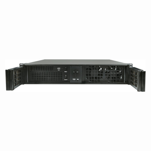 Серверный корпус 2U NR-N214D 600Вт (mATX 9.6x9.6, 2x5.25ext, 4x3.5int, 380mm) черный, NegoRack