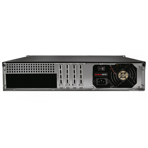 Серверный корпус 2U NR-N214D 500Вт (mATX 9.6x9.6, 2x5.25ext, 4x3.5int, 380mm) черный, NegoRack — изображение 3