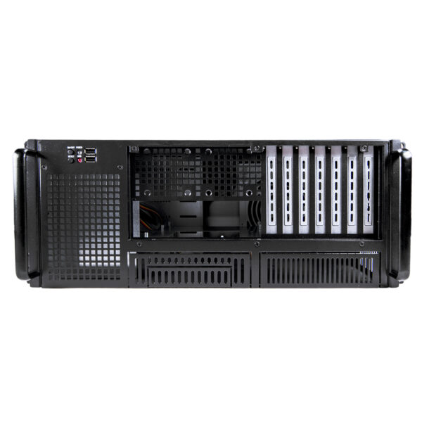 Серверный корпус 4U NR-N4200 500Вт Front access (ATX 12x9.6, 2x5.25ext, 8x3.5int, 380м, Negorack, черн — изображение 2