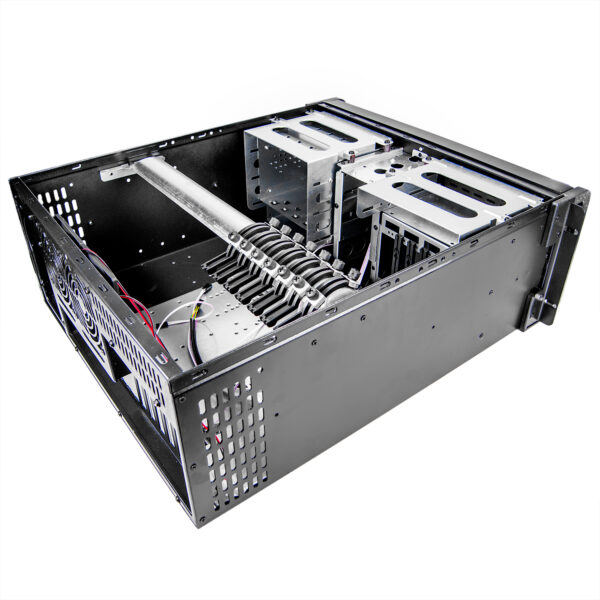 Серверный корпус 4U NR-N4800 2x600W (ATX 9x12, 4x5.25ext, 1x3.5ext, 2x3.5int, 528мм) черный, NegoRack — изображение 7