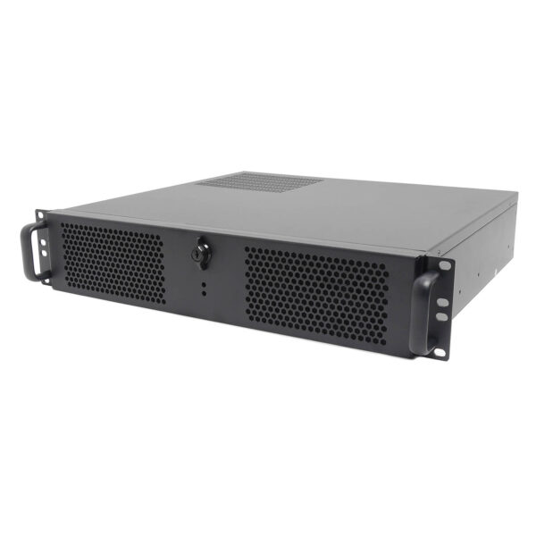 Серверный корпус 2U NR-N238CD 500Вт (mATX 9.6x9.6, 2x5.25ext, 4x3.5int, 400mm) черный, NegoRack