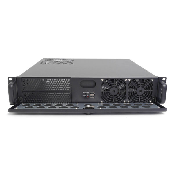 Серверный корпус 2U NR-N238CD 600Вт (mATX 9.6x9.6, 2x5.25ext, 4x3.5int, 400mm) черный, NegoRack — изображение 4