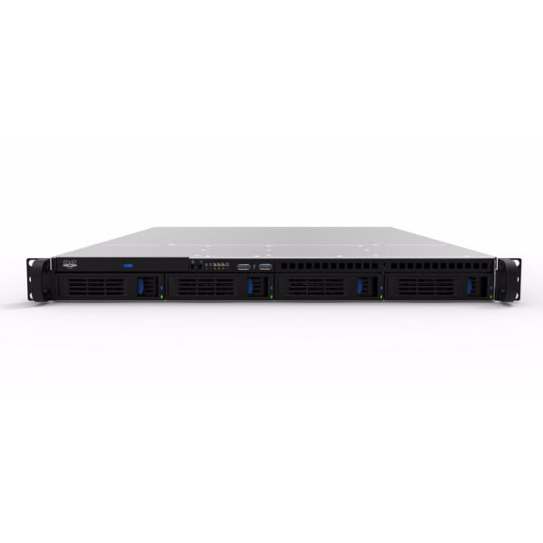 Серверный корпус 1U NR-R104 2x400Вт 4xHot Swap SAS/SATA  (EATX 12x13, Slim CD, 650mm) черный