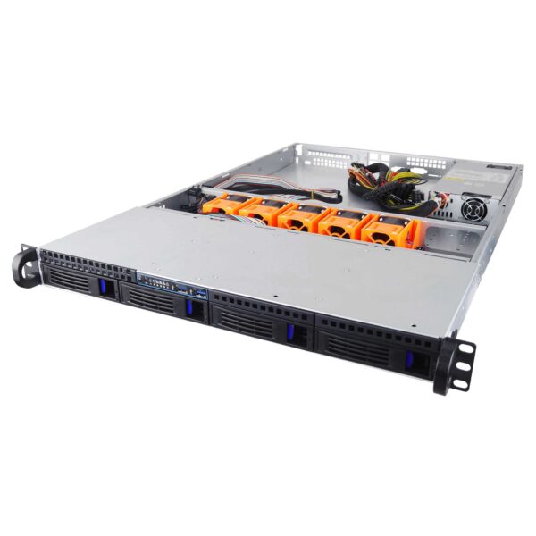 Серверный корпус 1U NR-R104 2x500Вт 4xHot Swap SAS/SATA  (EATX 12x13, Slim CD, 650mm) черный — изображение 4