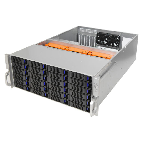 Серверный корпус 4U NR-R424 2x1200Вт Hot Swap 24xSAS/SATA (EATX 12x13, 650mm) черный — изображение 16