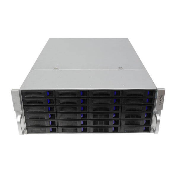 Серверный корпус 4U NR-R424 2x1000Вт Hot Swap 24xSAS/SATA (EATX 12x13, 650mm) черный — изображение 3