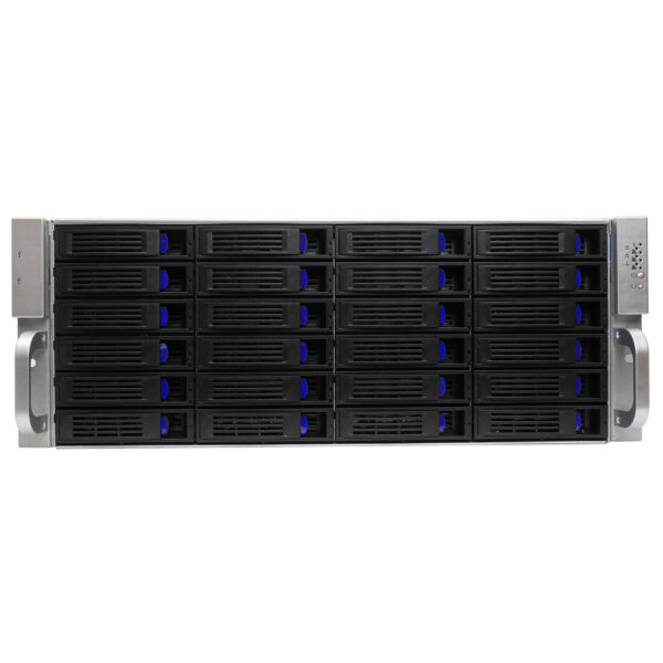 Серверный корпус 4U NR-R424 2x1200Вт Hot Swap 24xSAS/SATA (EATX 12x13, 650mm) черный — изображение 4