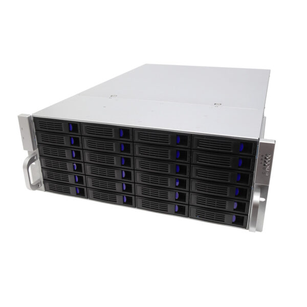 Серверный корпус 4U NR-R424 2x1200Вт Hot Swap 24xSAS/SATA (EATX 12x13, 650mm) черный — изображение 2