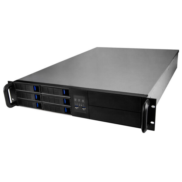 Серверный корпус 2U NR-R216 2x800Вт 6xHot Swap SAS/SATA, 5.25x2ext (EATX 12x13, 650mm) черный