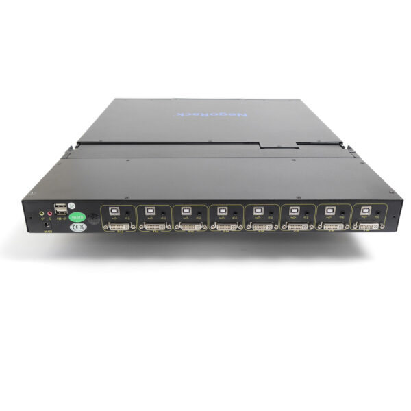 Консоль 1U NR-MSR2708DVI rev2, 8 портов KVM, кабели 8шт., Negorack — изображение 4