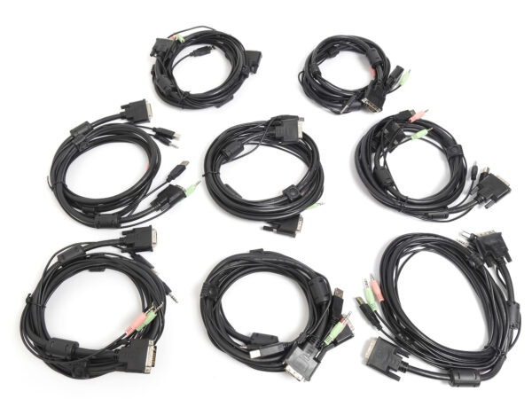 Консоль 1U NR-MSR2708DVI rev2, 8 портов KVM, кабели 8шт., Negorack — изображение 12