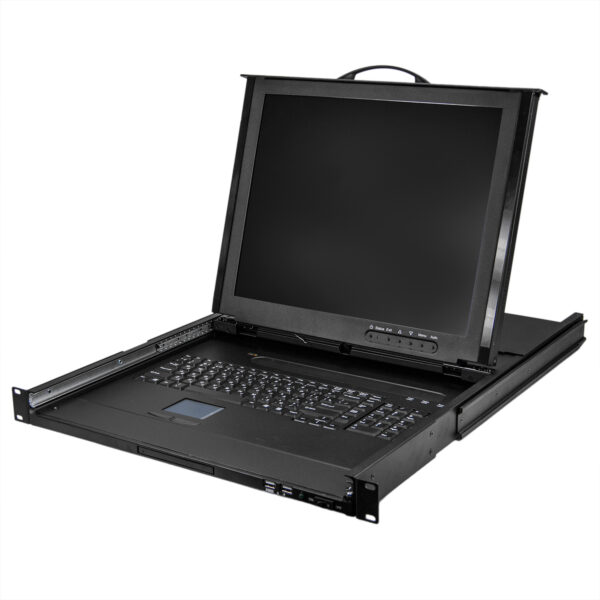 Консоль 1U NR-MDR1701P, 17" TFT, Монитор, клавиатура, тачпад, DualRail, Negorack — изображение 2