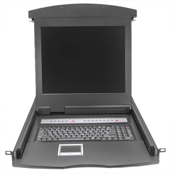 Консоль 1U NR-MSR2708TLG, 17" ЖК, 8 портов KVM, монитор, клавиатура, тачпад, Dongle 8шт., Negorack — изображение 3