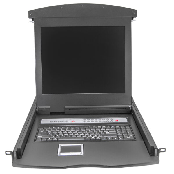 Консоль 1U NR-MSR2716TLG, 17" TFT, 16 портов KVM, Монитор, клавиатура, тачпад, Dongle 16шт., Negorack — изображение 3