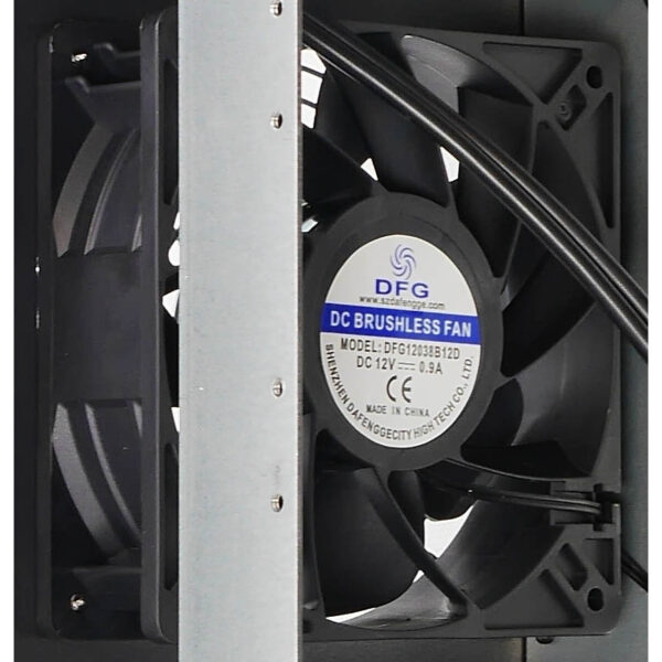 Корпус 4U NR-M48B (6xGPU или 8хGPU, ATX 12x9.6, 1x3.5int), 6xDelta fans, 650mm, черный, NegoRack — изображение 14