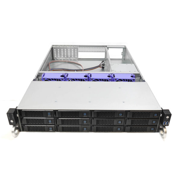 Серверный корпус 2U NR-H212 2x800Вт 12xHot Swap + 2xHS SAS/SATA (EATX 12x13, 650mm) черный,Negorack — изображение 5