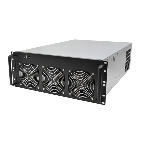 Корпус 4U NR-M48B (6xGPU или 8хGPU, ATX 12x9.6, 1x3.5int), 650mm, черный, NegoRack