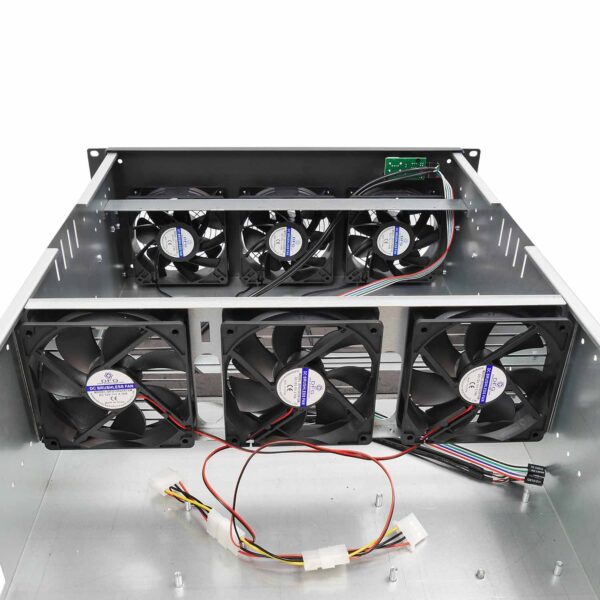 Корпус 4U NR-M48B (6xGPU или 8хGPU, ATX 12x9.6, 1x3.5int), 6xDelta fans, 650mm, черный, NegoRack — изображение 13