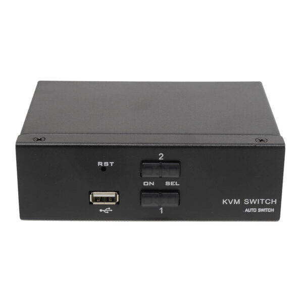 Переключатель KVM 2 порта Display Port, Audio, Microphone, 2xUSB, NR-MA21DP, Negorack — изображение 2