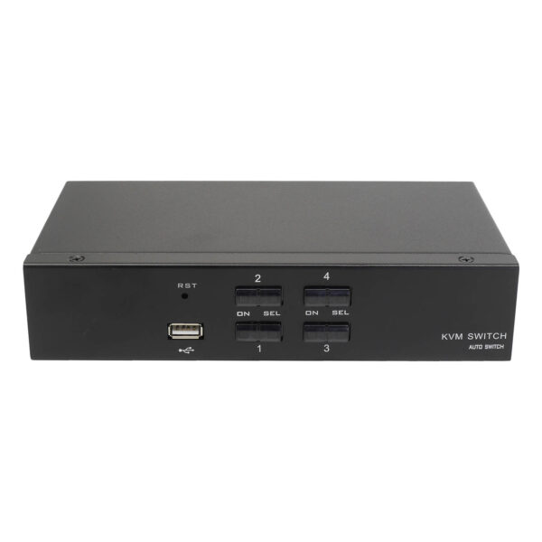 Переключатель KVM 4 порта Display Port, Audio, Microphone, 2xUSB, NR-MA41DP, Negorack — изображение 2