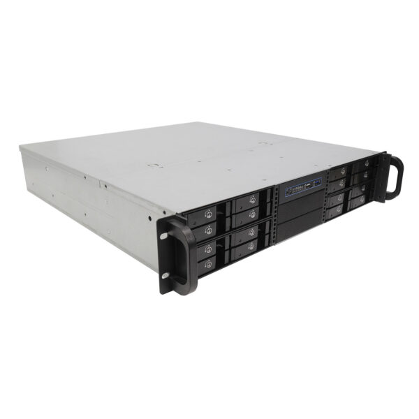 Серверный корпус 2U NR-N2442-H16 (EATX 12x13, 16x 2.5 HS SAS/SATA, 2x3.5int, 480mm), чёрный, NegoRack — изображение 2