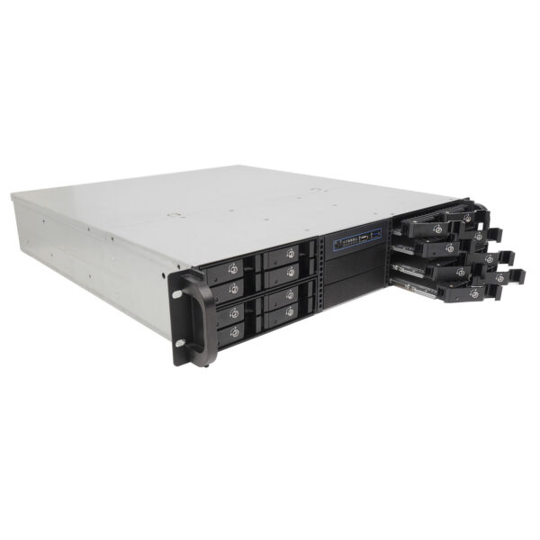 Серверный корпус 2U NR-N2442-H16 (EATX 12x13, 16x 2.5 HS SAS/SATA, 2x3.5int, 480mm), чёрный, NegoRack — изображение 3