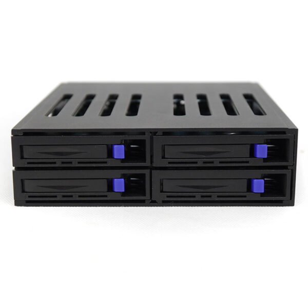 Корзина ST-1041ss 1 x 5.25" с салазками "горячей" замены для 4 х 2,5" SAS/SATA HDD, черная — изображение 8