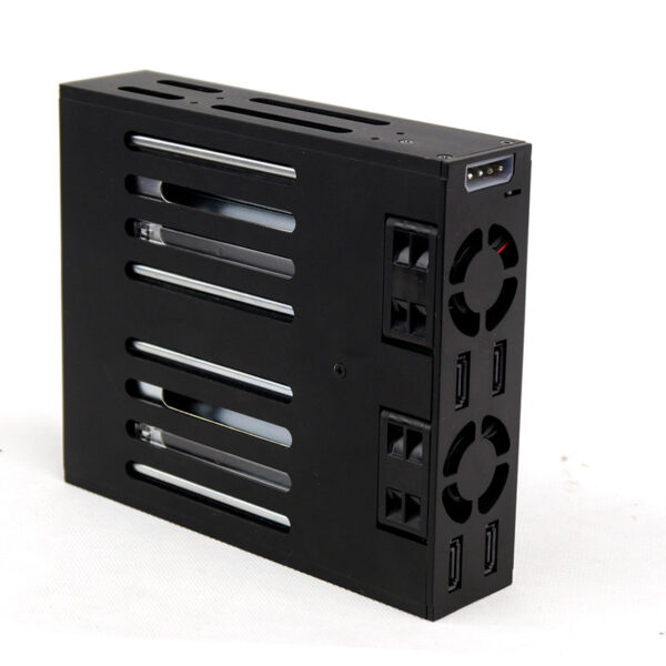 Корзина ST-1041ss 1 x 5.25" с салазками "горячей" замены для 4 х 2,5" SAS/SATA HDD, черная — изображение 9