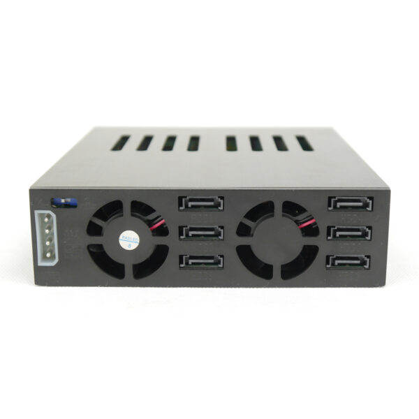 Корзина ST-1060sata 1 x 5.25" с салазками "горячей" замены для 6 х 2,5" SATA HDD, черная — изображение 5