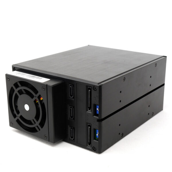 Корзина NR-BP2300SS-BK 2x5,25" с функцией "горячей замены" для 3х3.5" SAS/SATA2 HDD, металл, черная — изображение 6