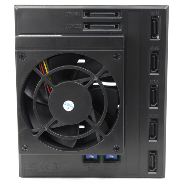 Корзина NR-BP3500SS-BK 3x5,25" с функцией "горячей замены" для 5х3.5" SAS/SATA2 HDD, металл, черная — изображение 5