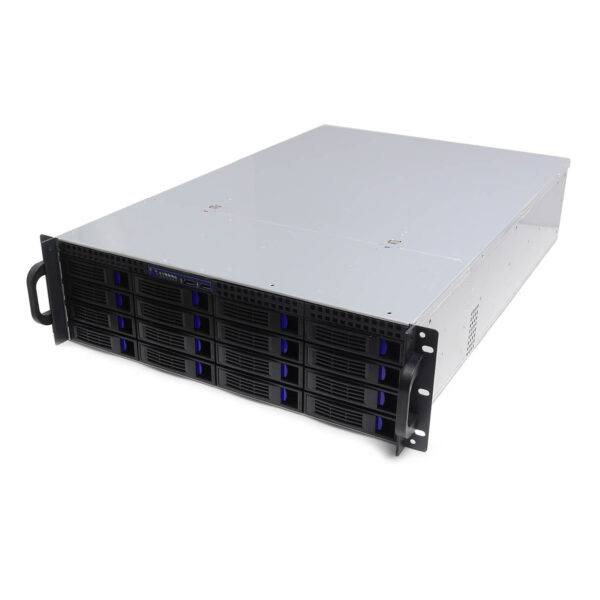 Серверный корпус 3U NR-R316 БП 2x1000Вт 16xHot Swap SAS/SATA (EATX 12x13, Slim CD, 650mm) черный