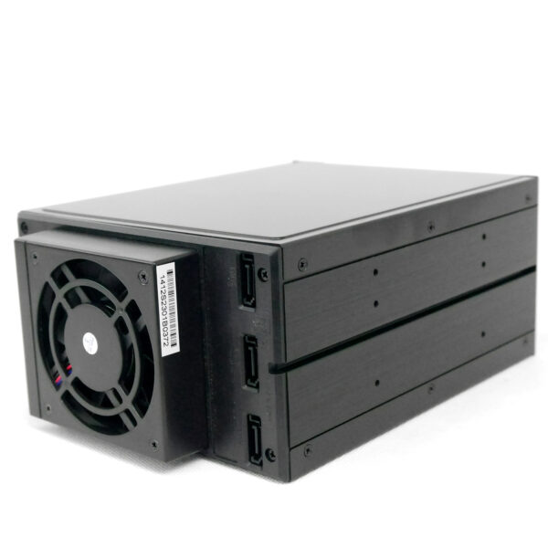 Корзина NR-BP23SS 2x5,25" с функцией "горячей замены" для 3х3.5" SAS/SATA HDD,металл,черная,Negorack — изображение 4