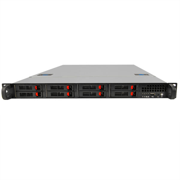 Серверный корпус 1U NR-R108 8xHot Swap 2.5" SAS/SATA (EATX 12x13, Slim CD, 650mm) черный