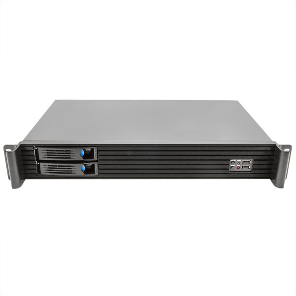 Серверный корпус 1.5U NR-R152 300Вт (MiniITX, 2x3.5"hotswap SATA, 2x2.5"int, 280mm) черный, NegoRack — изображение 2