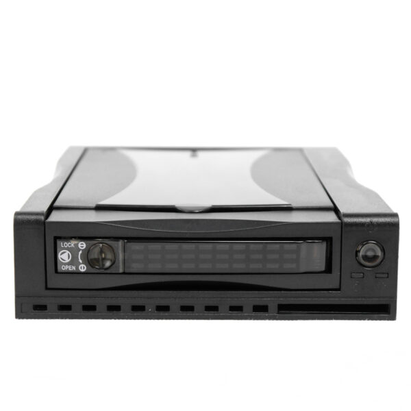 Корзина SNT-125SATA 1x5,25" с салазками "горячей замены" для 1х3,5" SATA HDD, черная — изображение 2