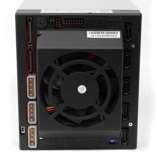 Корзина SNT-3051SS 3 x 5.25" с салазками "горячей" замены для 5 х 3,5" SAS/SATA2 HDD, черная — изображение 4