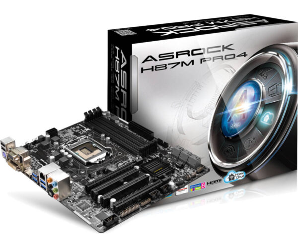 Материнская плата ASROCK S1150 H87M PRO4 4*DDR3 LAN VIDEO RAID