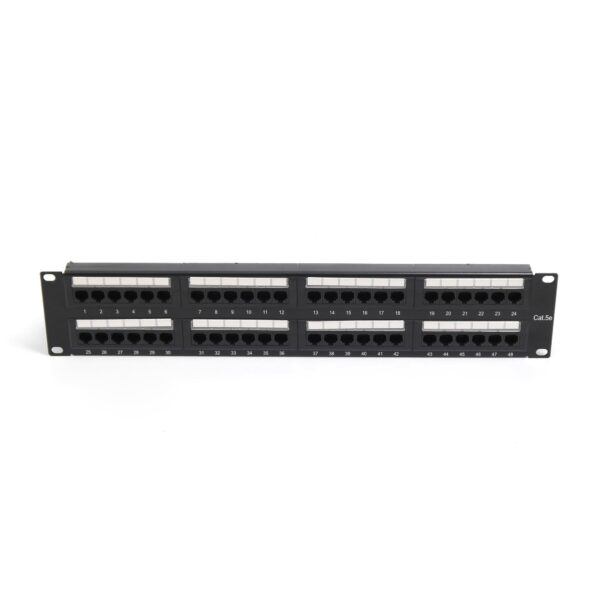 Патч-панель 19"(2U), UTP, RJ45, 48 портов, кат 5e, SL5PP4802U106, Sur-link — изображение 2