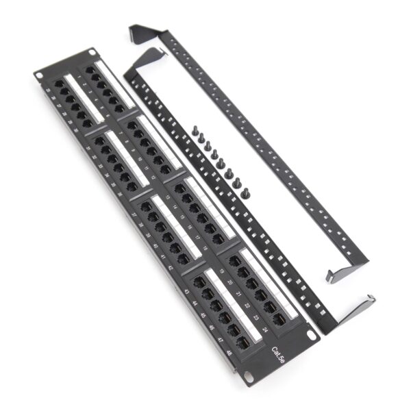 Патч-панель 19"(2U), UTP, RJ45, 48 портов, кат 5e, SL5PP4802U106, Sur-link — изображение 5