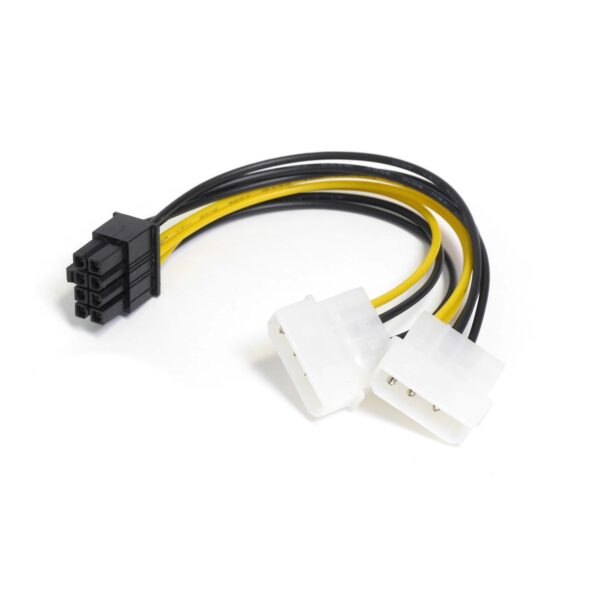 Переходник питания для видеокарты. 2x 4pin (Molex) на 8pin, длина 20см, CBL-039, Negorack — изображение 2