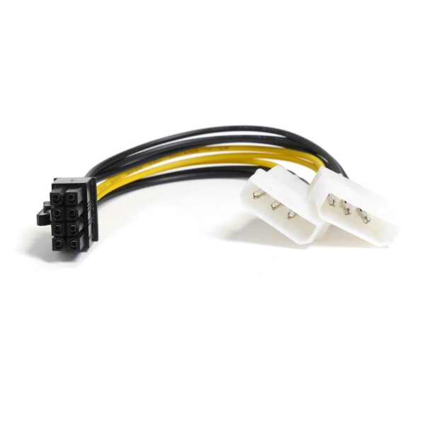 Переходник питания для видеокарты. 2x 4pin (Molex) на 8pin, длина 20см, CBL-039, Negorack