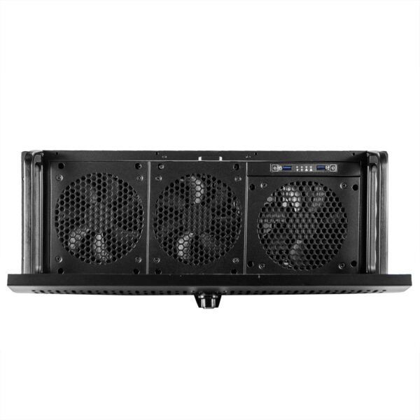 Серверный корпус 4U NR-D415-3 2x1000Вт  (EATX 12x13, 9x5.25ext or 12x3.5"int 550mm) черный — изображение 3