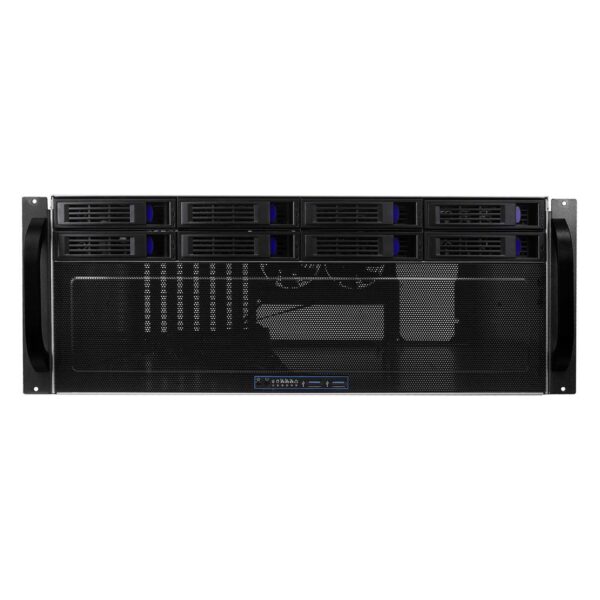 Серверный корпус 4U NR-R408 600Вт 8xHot Swap SAS/SATA (EATX 12x13), 380mm, черный, Negorack — изображение 3