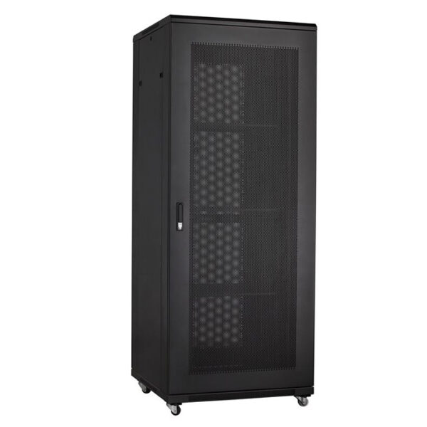 Серверный шкаф 19" 42U RackPro EM6842B (600х800х2055мм), перфорированные двери,черный — изображение 3