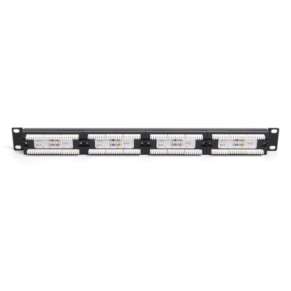 Патч-панель 19"(1U), UTP, RJ45, 24 порта, кат 6, SL5PP2402U104, Sur-link, с кабельным организатором — изображение 2