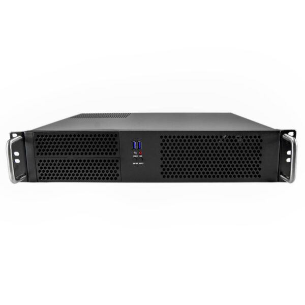 Серверный корпус 2U NR-N238C 500Вт (mATX 9.6x9.6, 2x5.25ext, 4x3.5int, 400mm) черный, NegoRack — изображение 2