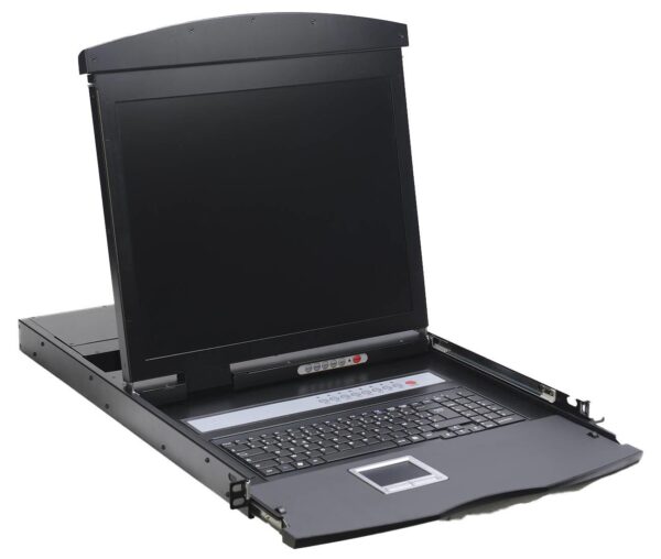 Консоль 1U NR-MDR2708UDL, 17" TFT, 8 портов KVM, монитор, клавиатура, тачпад, кабели 8шт., Negorack