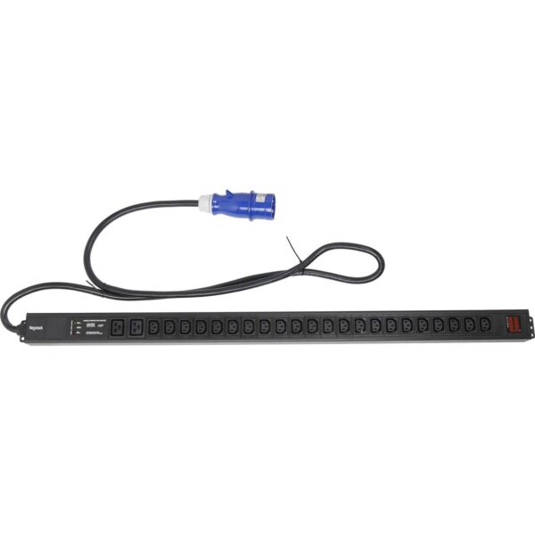 Блок силовых розеток PDU24-8000-AV-SP, 32A, 22хC13 + 2хC19 розеток, вход IEC309, УЗИП, 2 м, Negorack — изображение 6