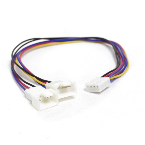 Разветвитель питания  4pin PWM(ШИМ) ->1x 4pin PWM(ШИМ) + 1x 3pin, длина 15см, CBL-016, Negorack